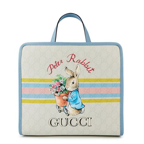 gucci bunny bag|Gucci peter rabbit tote.